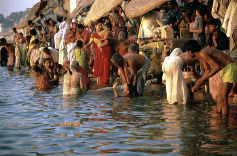 am Ganges in Varanasi